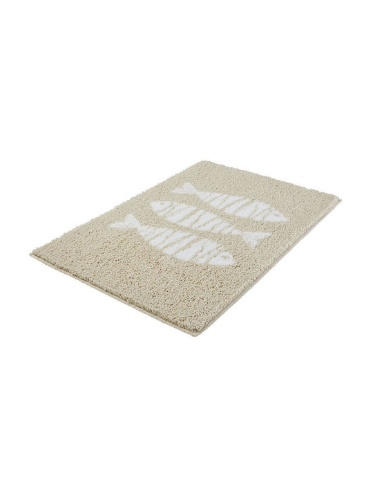 Kleine Wolke Bath Mat Fish 5546226427 Beige 65x...