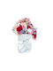 Velve Vază Decorativă Ceramică Roșu 9.5x20.5cm 1buc