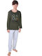 Comfort Kinder Schlafanzug Winterlich Green