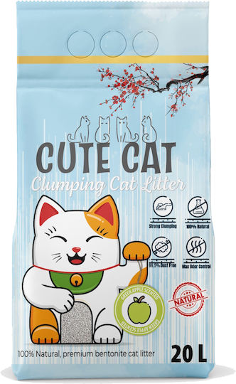 Cute Cat Cat Litter with Scent Green Apple 20lt