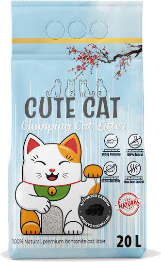 Cute Cat Activated Carbon Котешки пясък 20лт