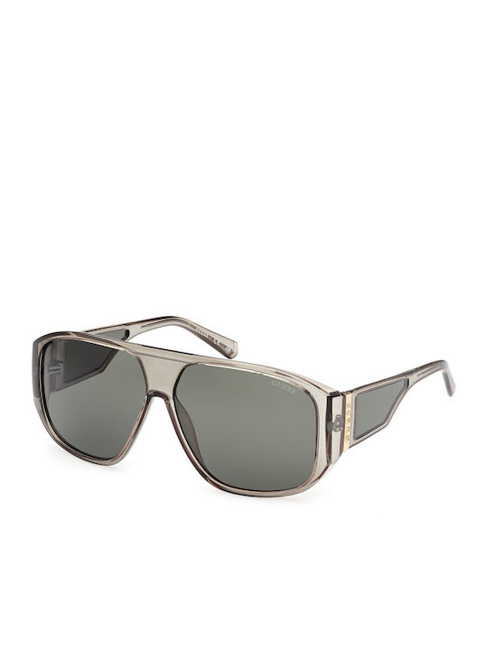 Guess Men's Sunglasses with Black Horn-Rimmed F...