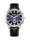Lee Cooper Men's Watch Chronograph Battery with Black Leather Strap