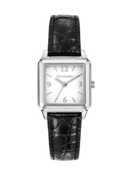 Trussardi Tforma Ceas de Damă cu Negru Curea din Piele