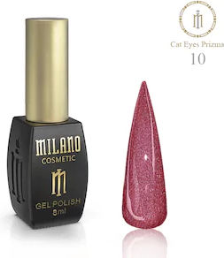 Milano Cosmetic Prizma Semi-Permanent Nail Polish 10 Cat Eye 8ml 1pcs