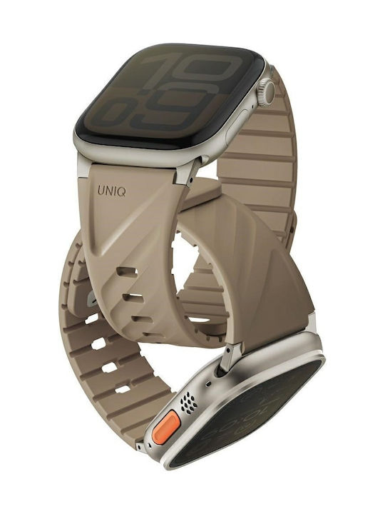 Uniq Strap Fluo Apple Watch 49 46 45 44 42 41 40mm Magnetic Beige Uniq-49-40mm-fluossan