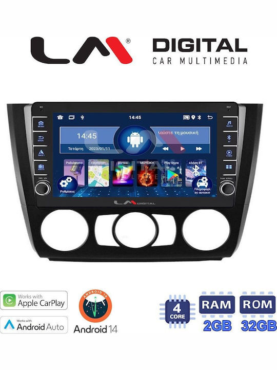 LM Digital Car Audio System for BMW E81 / E82 / E87 2004>2011 (Bluetooth/USB/WiFi/GPS/Apple-Carplay/Android-Auto)