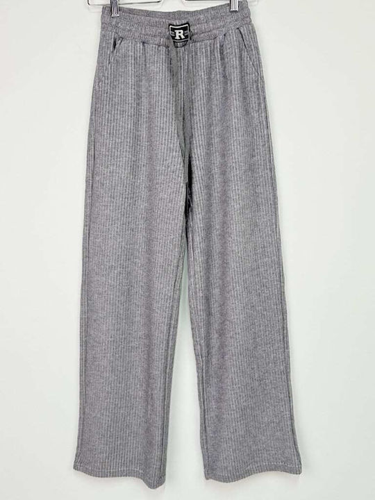 Topaki Winter Cotton Women's Pajama Trousers Gray