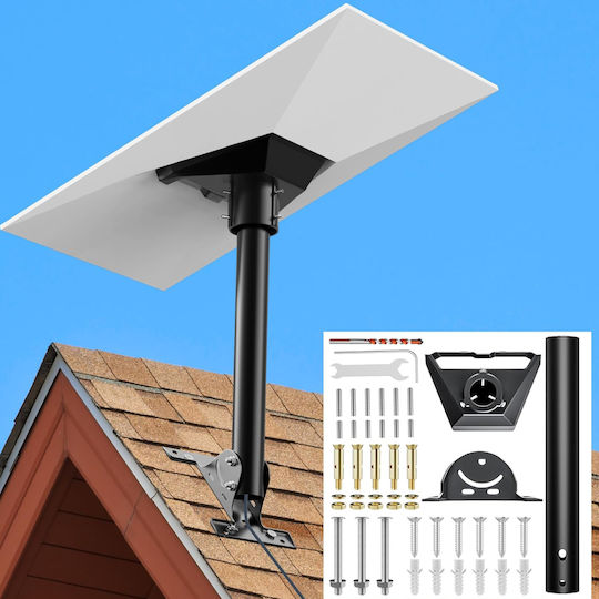 Βάση Οροφής Starlink Gen 3 Mount Heavy Duty Pivot Roof Mount Kit Compatible Gen3 V3 Starlink Standard Dish Adjustable Roof Pole Mounting Kit Starlink Gen 3 Dish Κωδ.1-per0087