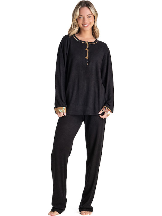 Rachel Winter Damen Pyjama-Set Monochrome