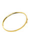 Lunaorocreations Women's Hammered Handcuff Bracelet Yellow Gold 14K Small