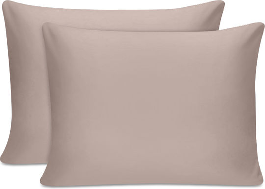 Cotton Box Tonne Σετ Μαξιλαροθήκες με Φάσα Μπεζ 50x70εκ.
