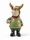 Zen Collection Christmas Plastic Figure Reindeer Length 9cm