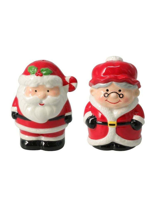 Weihnachts-Salz- und Pfeffer-Set Rot L9.5xB7cm. 2Stück