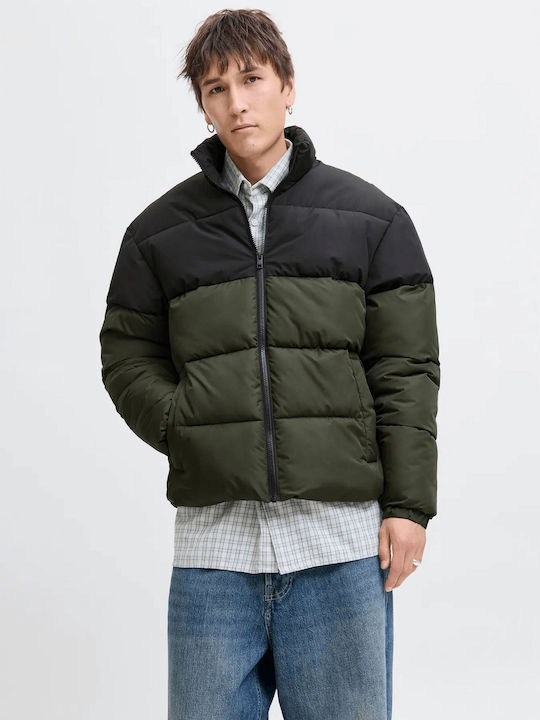 Jack & Jones Geacă Puffer De Iarnă Verde Închis...