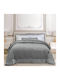 Greenwich Polo Club Duvet Cover with Hollowfiber Filling Queen 240x250cm 3967 Grey 700 GSMGsm 10.5 togs Togs