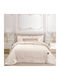 Greenwich Polo Club Bettbezug mit Hollowfiber-Füllung Großes Doppelbett 240x250cm 3965 Ivory 700 GSMGsm 10.5 togs Togs