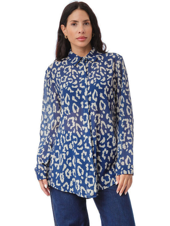 Silia D Women's Long Sleeve Shirt Blue
