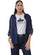 Langärmelig Damen Hemd Dark Blue