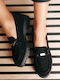 Δερμάτινα Γυναικεία Loafers σε Μαύρο Χρώμα