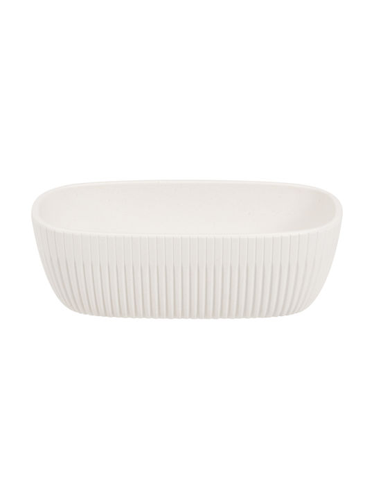 GTSA Serving Bowl Round made of Melamine White with Diameter 17cm 6pcs