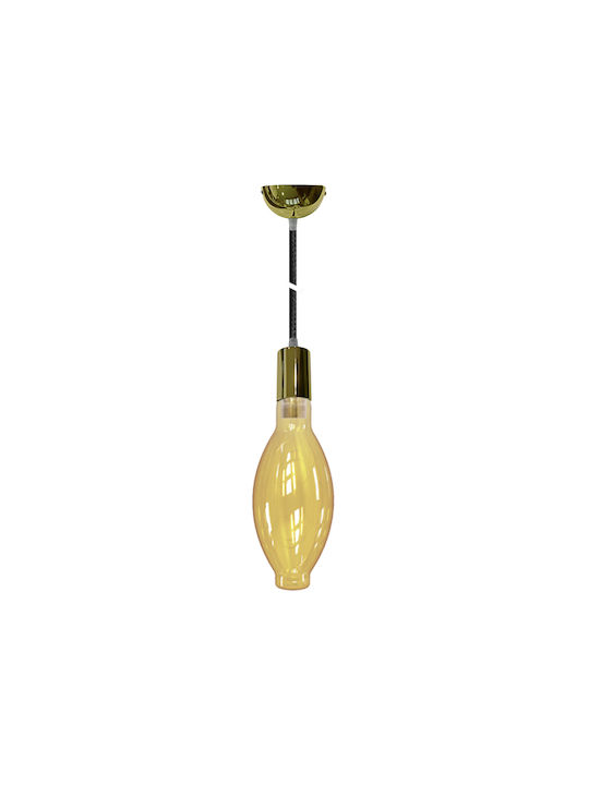 Adeleq Torpedo Torpedo Pendant Light Bronze with Socket E27 11.5x11.5cm