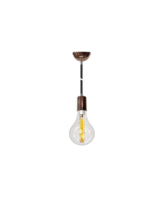 Adeleq Pendant Light Pink with Socket E27 16.5x16.5cm