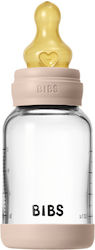 Bibs Set Glas Babyflaschen mit Gummi Saugflasche für 0+ Monate 120ml