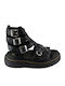 Γυναικεία Σανδάλια Gladiator Flatforms Μαύρα