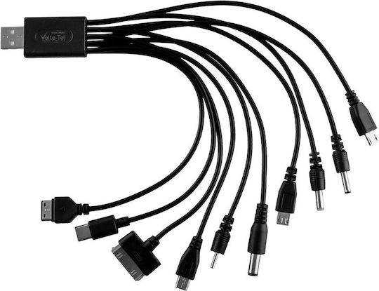 Volte-Tel Conectori Convertor USB-C / mini USB / micro USB / Apple 30-pini / DC masculin în mini USB / micro USB / Apple 30-pini / DC / 5,5 x 2,1 mm feminin 1buc