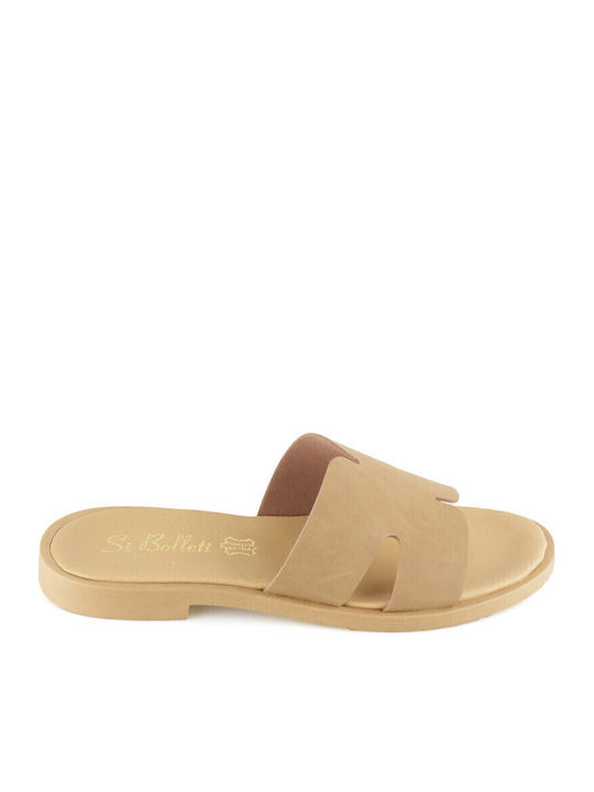 Silia D Leather Women's Flat Sandals in Brown C...