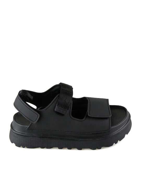 Women's Flat Sandals Flatforms in Black Color