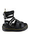 Γυναικεία Σανδάλια Gladiator Flatforms Μαύρα