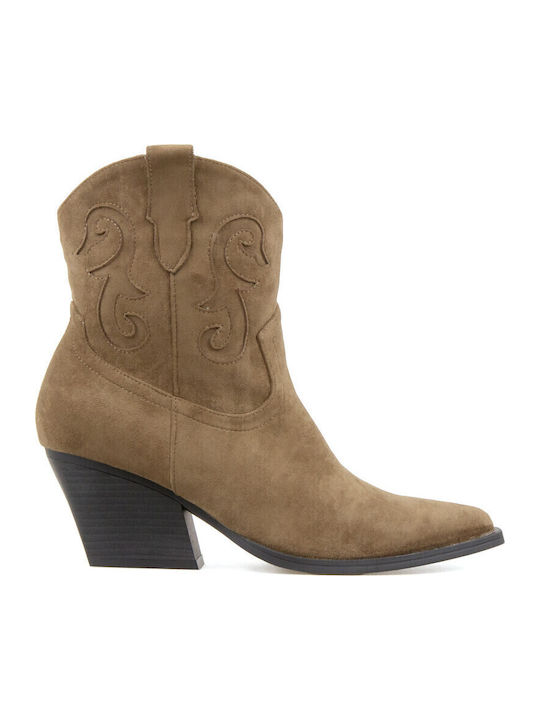 Silia D Suede Women's Cowboy Boots Brown