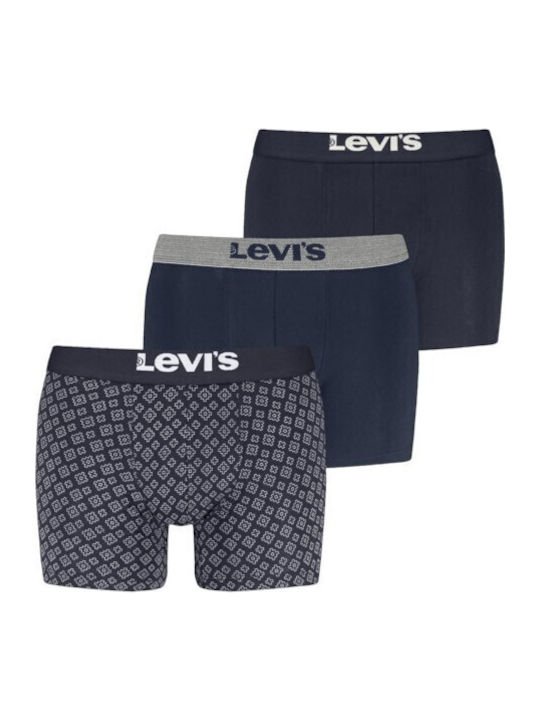 Herren Boxershorts Blue mit Mustern 3Packung