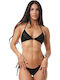 Bikini Set Top & Slip Bottom Black