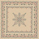 Stamped Embroidery Square “Blooming Elegance” 100cm X 100cm 1 Piece