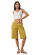 Women's Bermuda Shorts Yellow