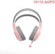 Xtrike Me GH-515P 10 + 10 On Ear Gaming Headset with Connection 3.5mm / USB Pink