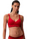 Bralette Γυναικείο Μπουστάκι Κόκκινο με Ελαφριά Ενίσχυση