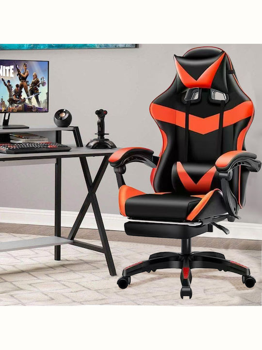 Bakaji 02842904 Gaming Chair with Footrest Red