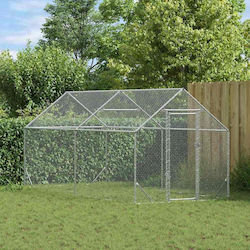 vidaXL 42023410 Galvanized Steel Cage for Birds 400x170x177cm