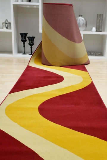 Sprintzio New York 1338/54 Χαλί Διάδρομος Red-yellow με Πλάτος 80cm (τιμή ανά μέτρο)