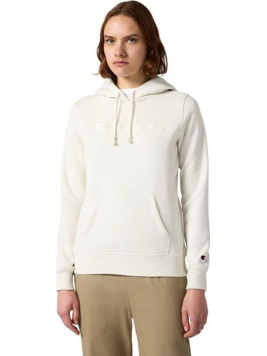 Women's Sweatshirt Hooded Ivory Canvas