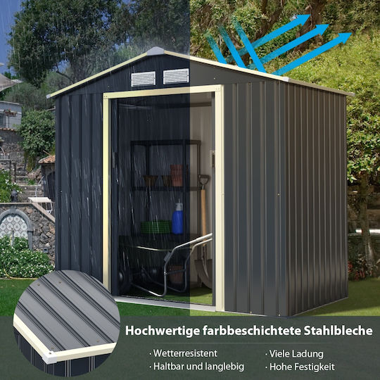 Metallic Garden Shed M2.13xW1.27xH1.95m