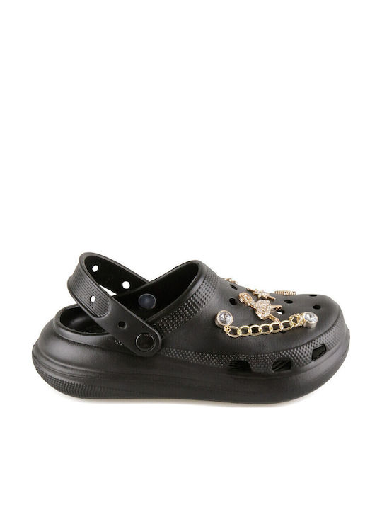 Silia D Damen Clogs Schwarz