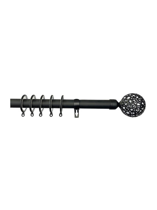 Grace Extendable Metallic Curtain Pole Single Φ...