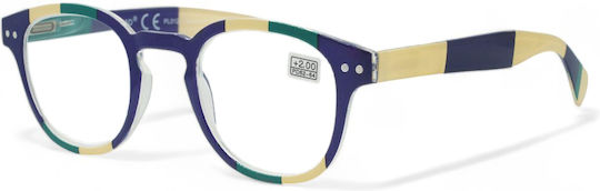 Optosquad Reading Glasses +4.00 Pocket in Beige color OPT9980-2