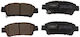Rear Brake Pads Toyota Avensis M2 01-11 Previa R3 00-06 Sienna L2 03 1368 Tomex Brakes 1368-11148