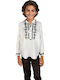 Kids' Shirt Long Sleeve White, Black